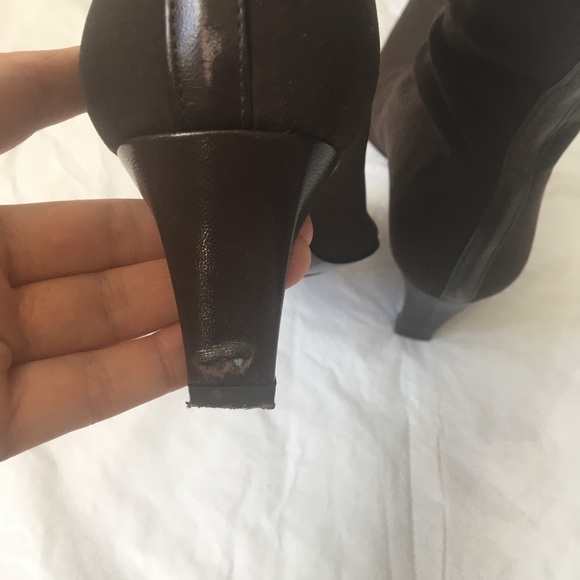 3/$50 MARTINEZ VALERO ANKLE BOOTS COLOR-BROWN SIZE EU 38 1/2/ USA 8 1/2 - Picture 8 of 10